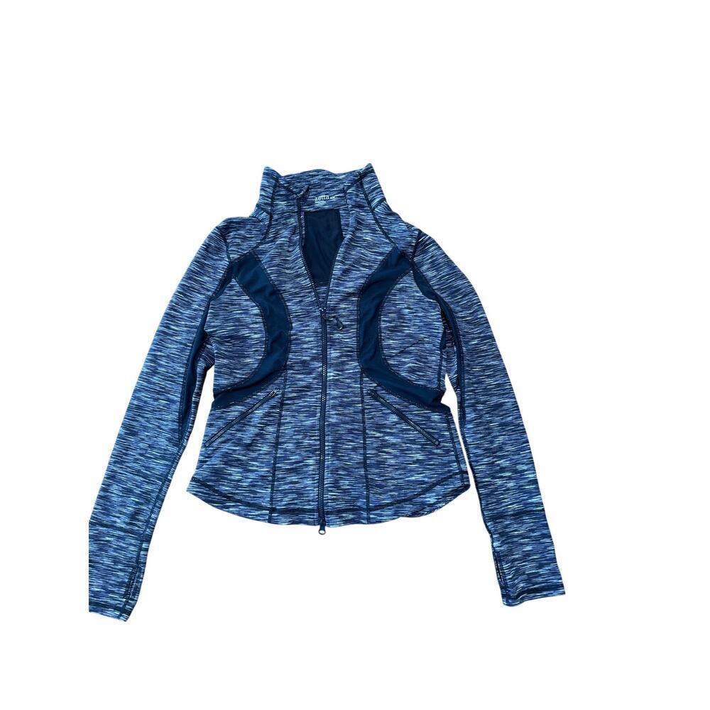Zella Zip Up Jacket Womens Medium Athletic Running Yoga Thumbholes